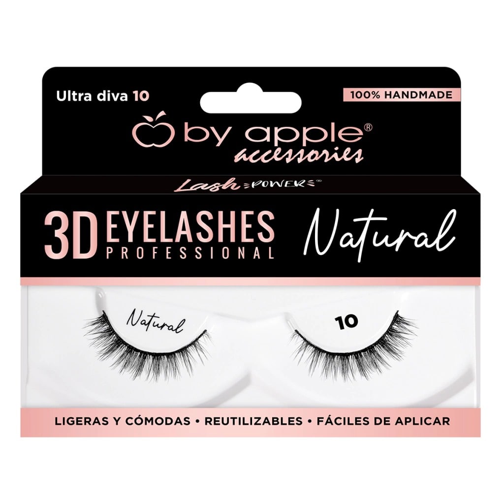 BY APPLE - PESTAÑA 3D NATURAL