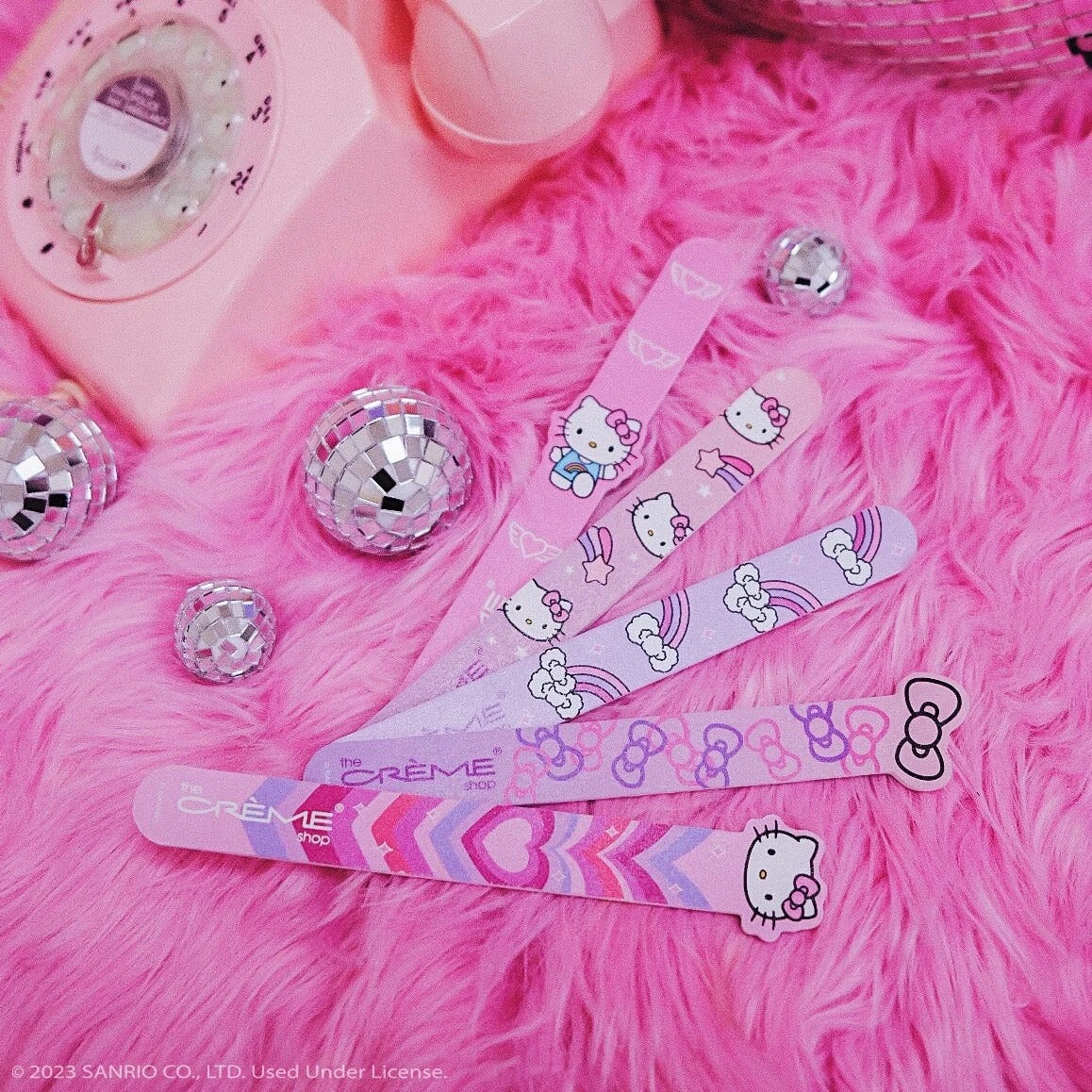 CREME SHOP - SETDE LIMAS PARA UÑAS HELLO KITTY TOTALLY CUTE! 5 PZAS
