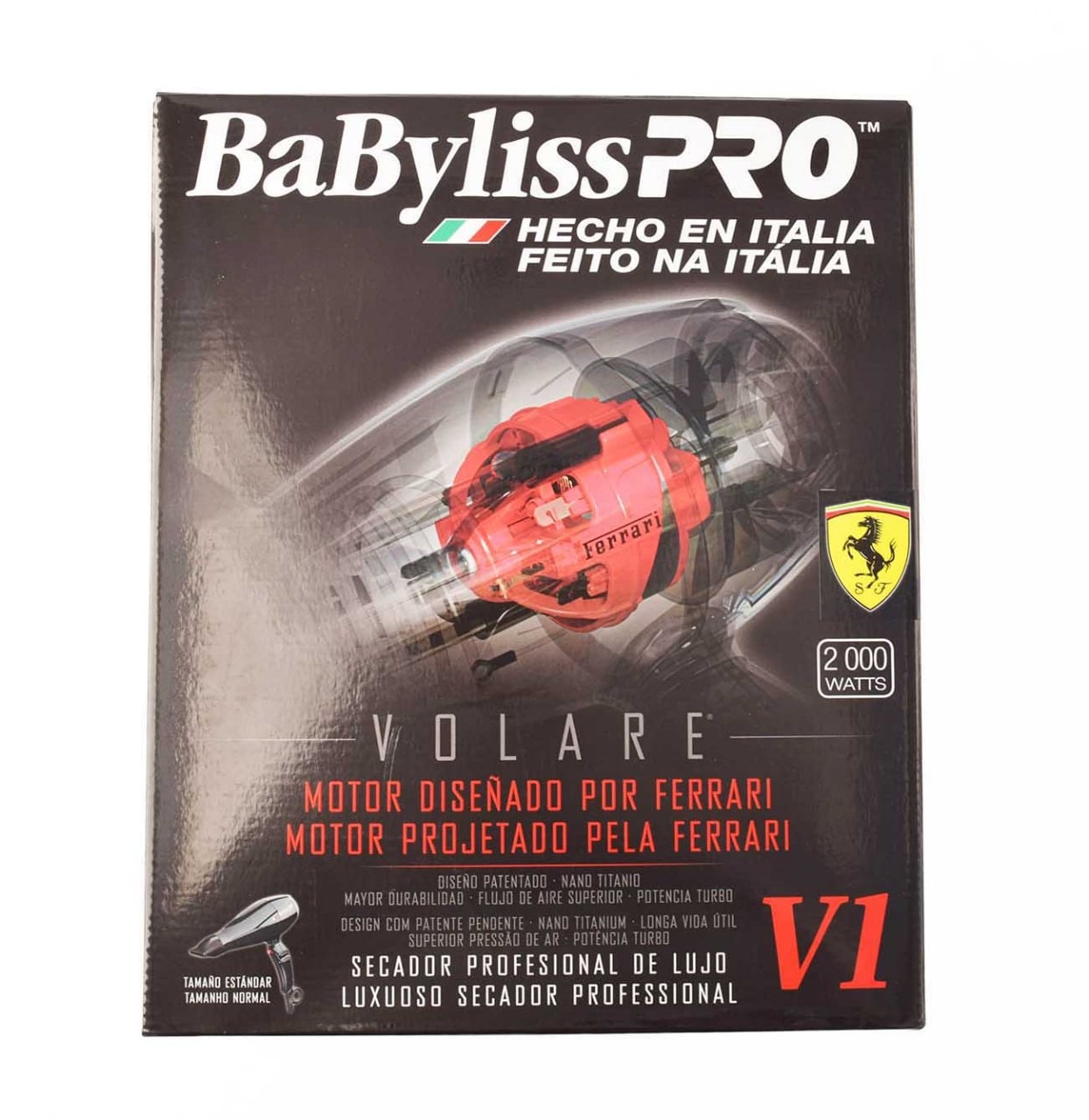 BABYLISS - SECADORA VOLARE V1 NEGRA
