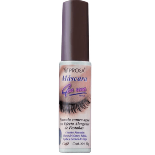 Prosa - Máscara de Pestañas Contra Agua 4 Aceites Naturales CAFÉ