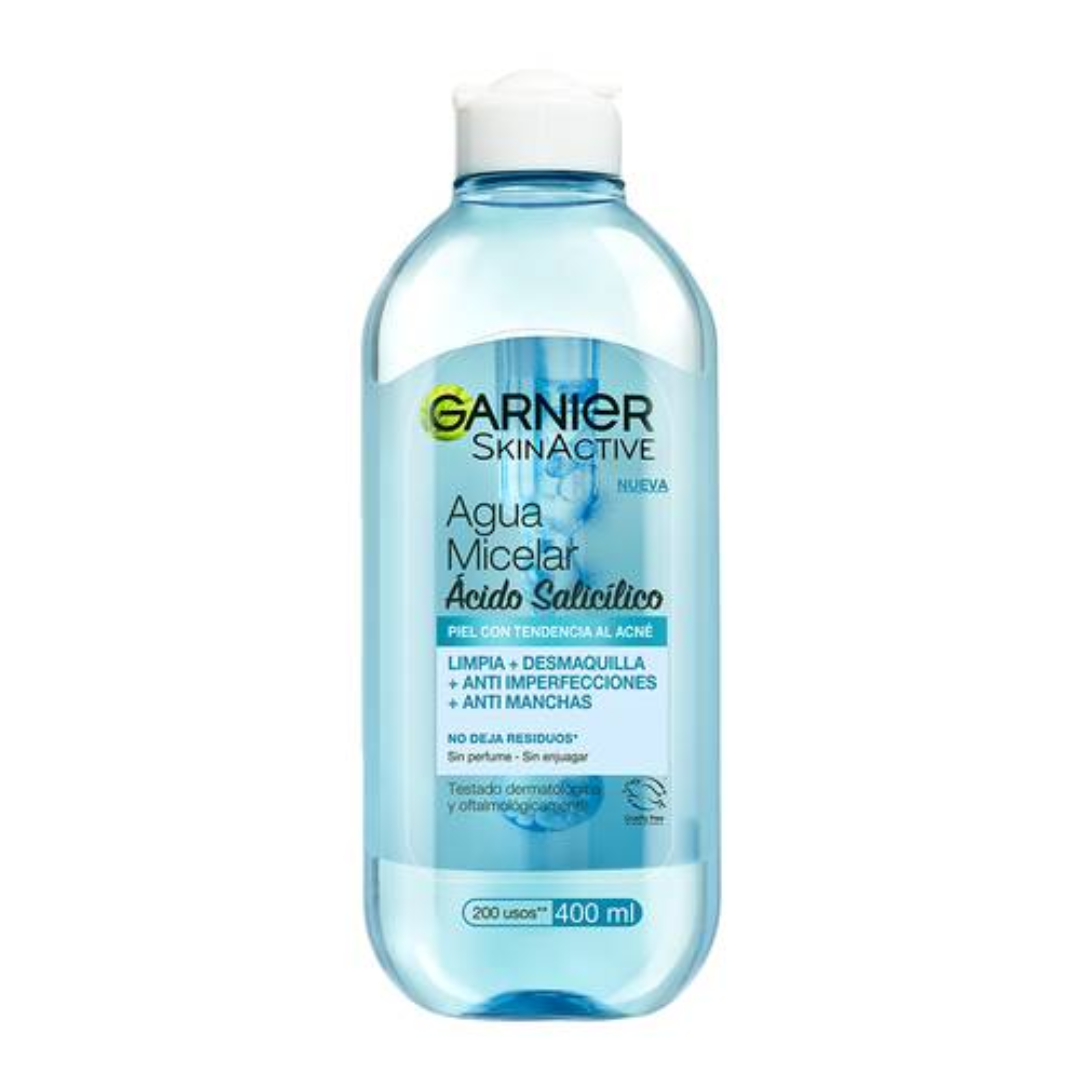 GARNIER-AGUA MICELAR ANTI-IMPERFECCIONES CON ÁCIDO SALICÍLICO