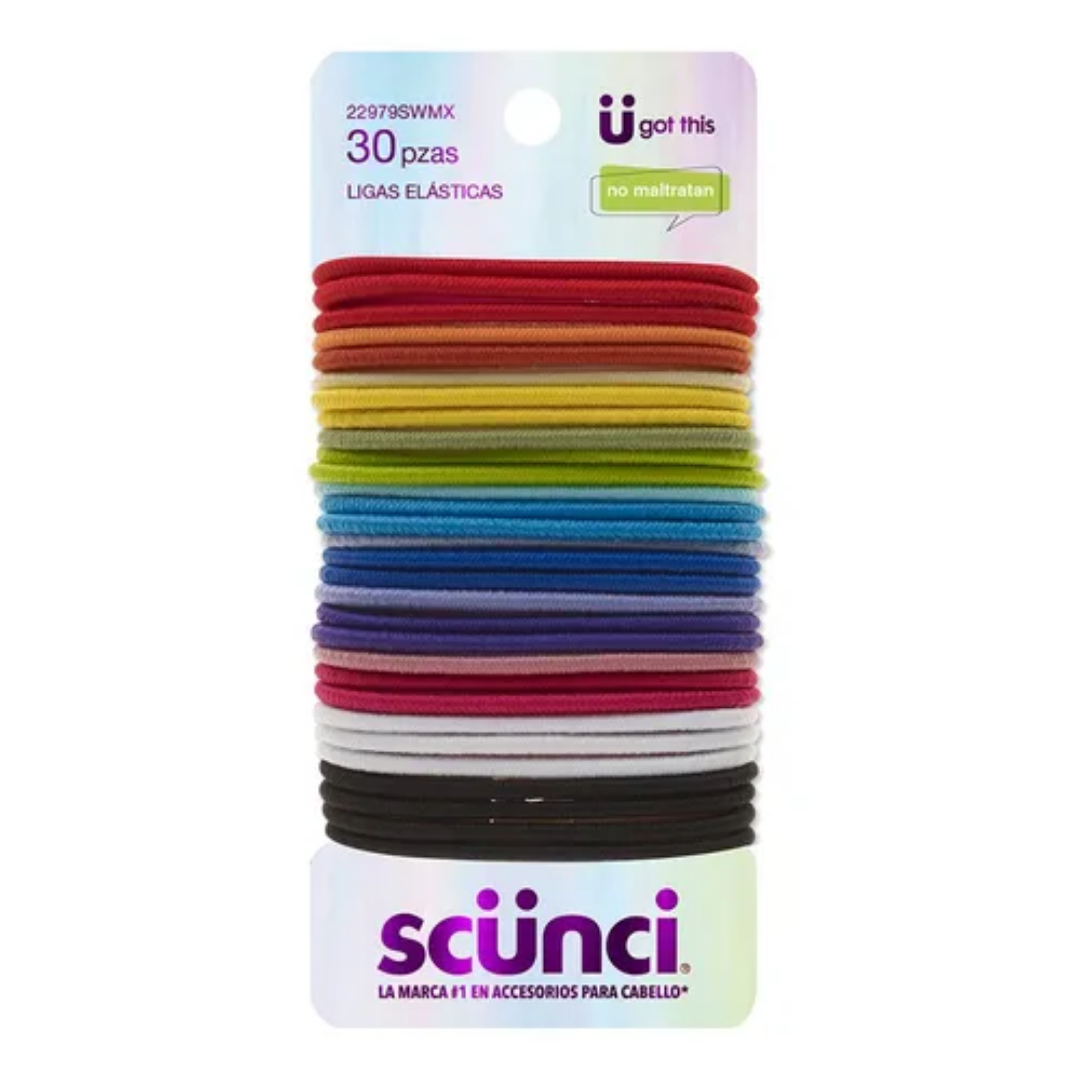 SCUNCI - LIGAS PARA CABELLO 30 PZA 22979SWMX