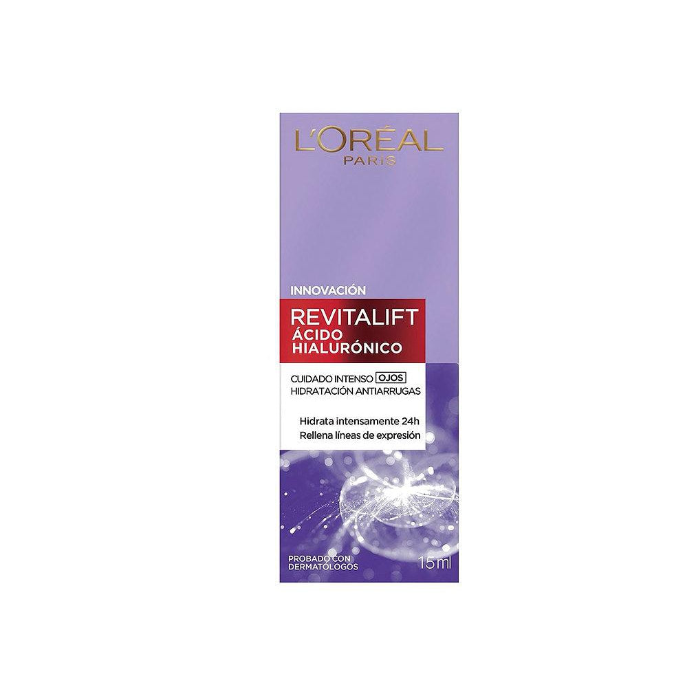L´Oréal - Revitalift Acido Hialurónico Crema contorno de Ojos 15 ml.