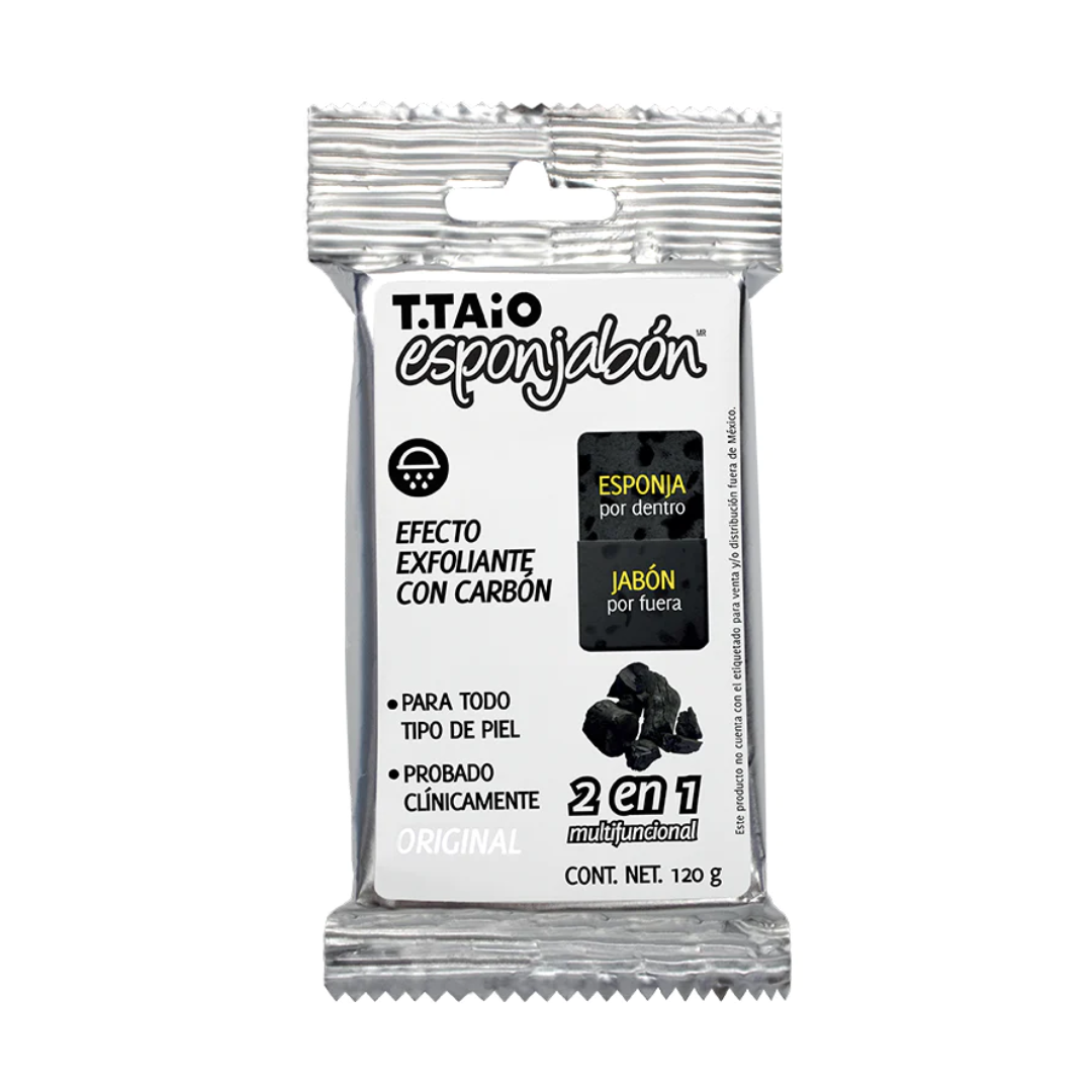 T.TAiO - ESPONJABON DE CARBON EXFOLIANTE