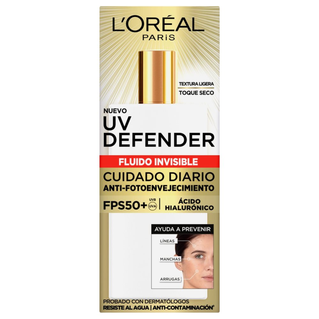L´ORÈAL-CREMA FACIAL UV DEFENDER FLUIDO INVISIBLE