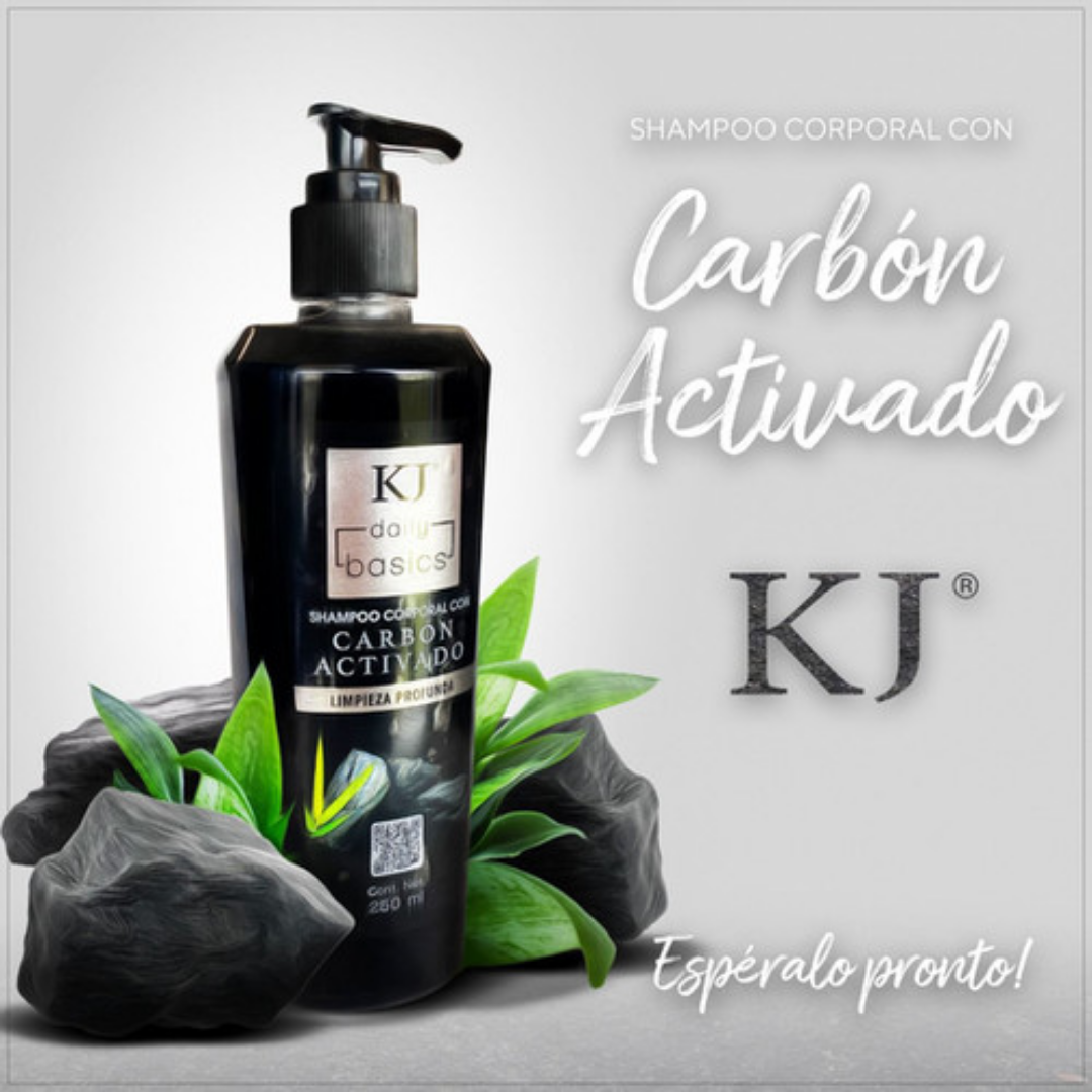 KJ- Jabón Corporal Con Carbón Activado 250ML