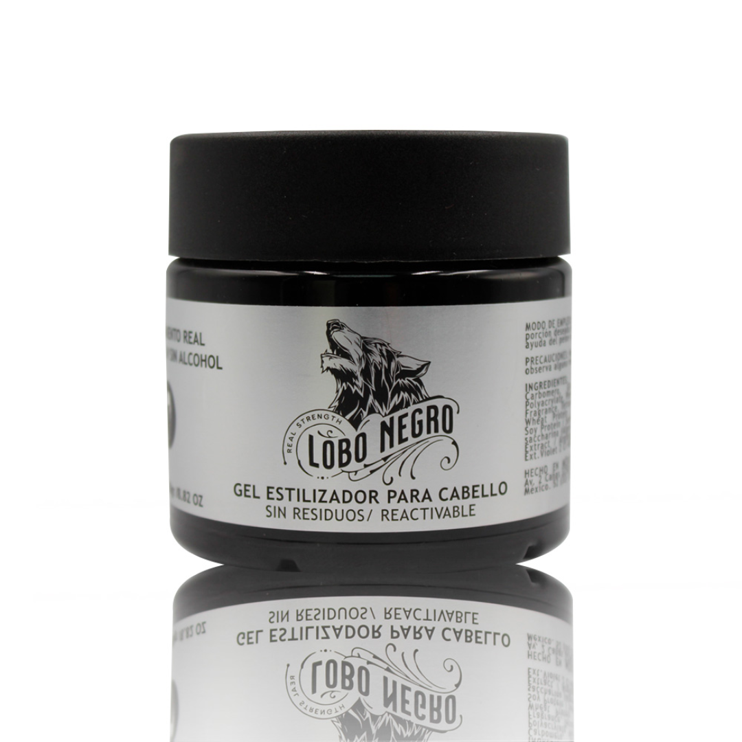 Lobo Negro-Gel Estilizador S/n Alcohol 250gr