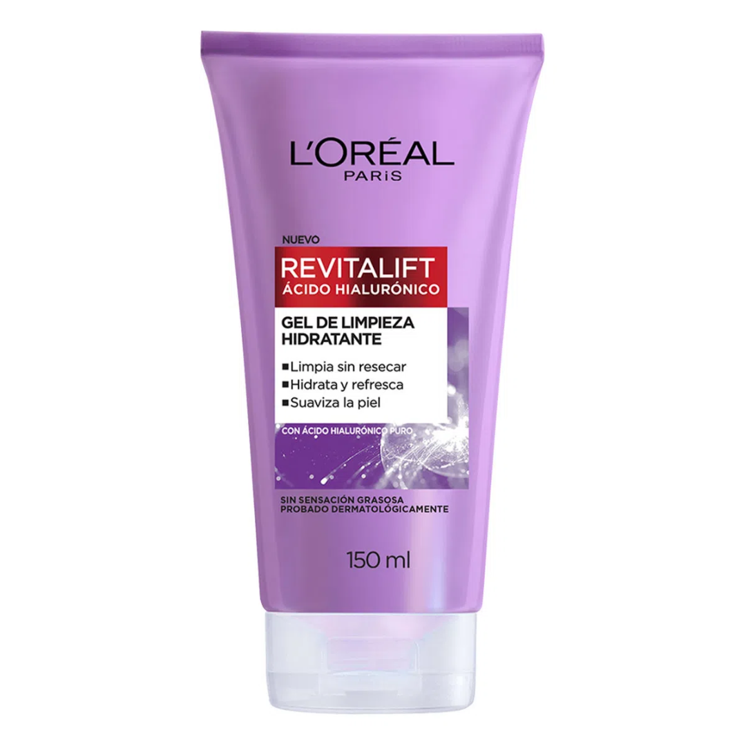 LOREAL- Gel de limpieza hidratante Revitalift Acido Hialuronico