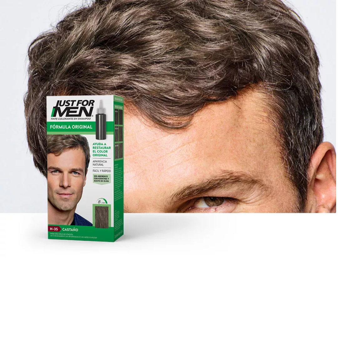 JFM-TINTE JUST FOR MEN PARA CABELLO