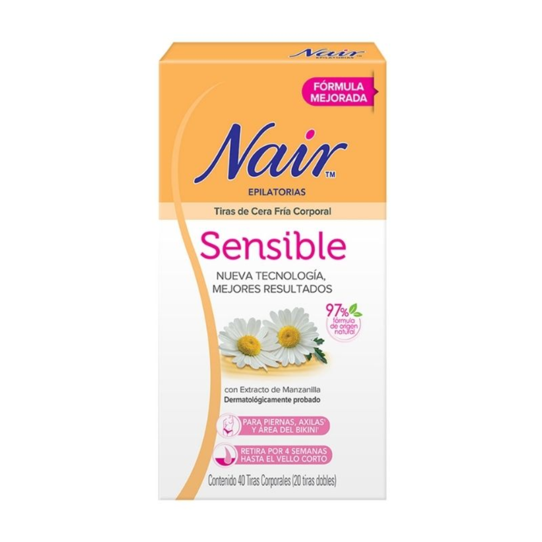 Nair - Tiras de Cera Fría Corporal