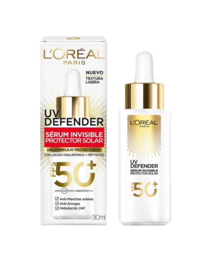 LOREAL - SERUM INVISIBLE PROTECCIÓN SOLAR UV DEFENDER 50 FPS 30 ML