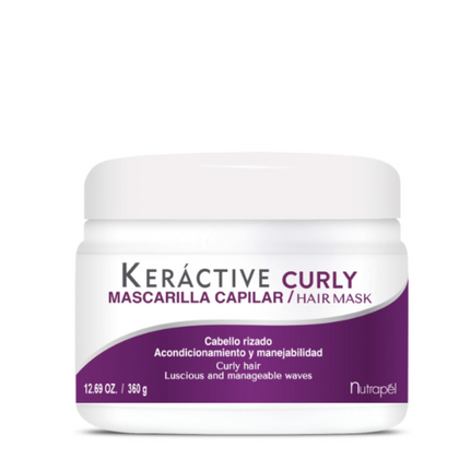 NUTRAPEL - KERACTIVE CURLY TRATAMIENTO PARA CABELLO RIZADO 360 GR