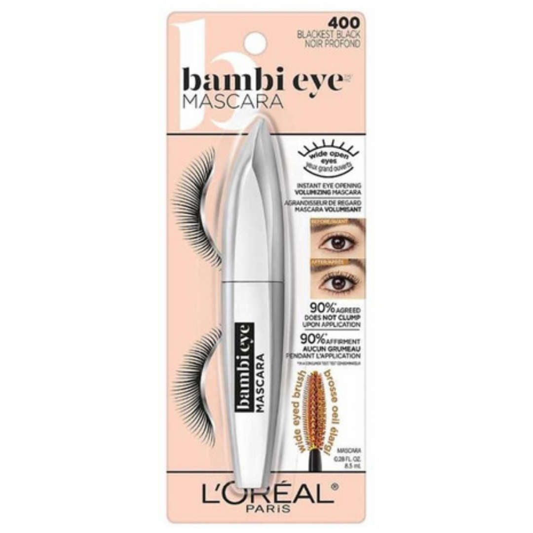 L'Oréal - Bambi Eye Waterproof Máscara de Pestañas 400 Blackest black
