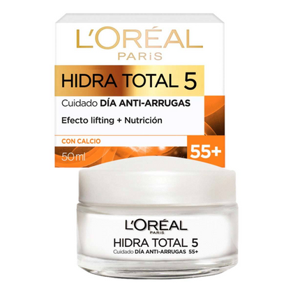 L'Oréal - Hidra Total 5 Crema Cuidado Dia Antiarrugas Efecto Lifting + Nutrición