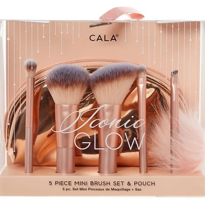 Cala -Iconic Glow mini brush set de 5 piezas