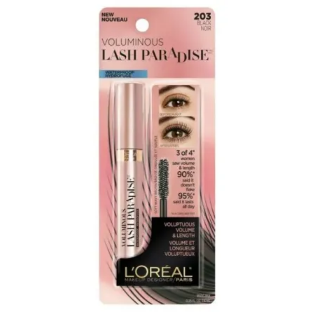 L Oréal - Voluminous Lash Paradise Máscara Para Pestañas a prueba de agua 203 Black